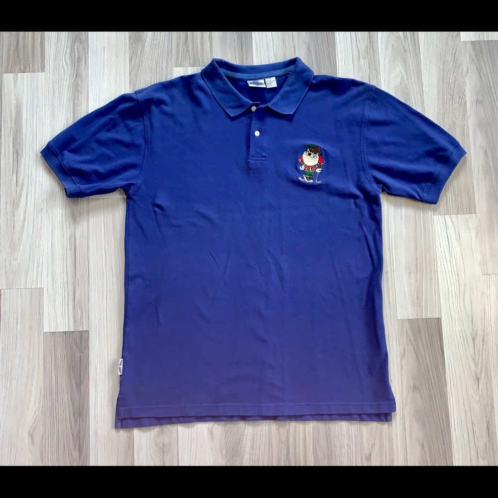 Vintage ACME Looney Tunes TAZ Golf Polo Shirt. Size XL.
